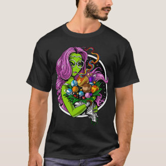Alien Hippie Stoner T-Shirt