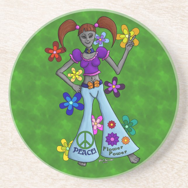 Alien Hippy Coaster (Front)