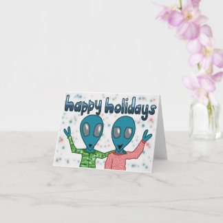 Alien Holiday Card