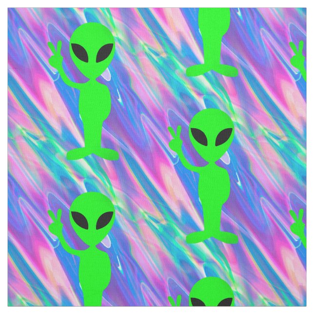 alien hologram fabric (Swatch)