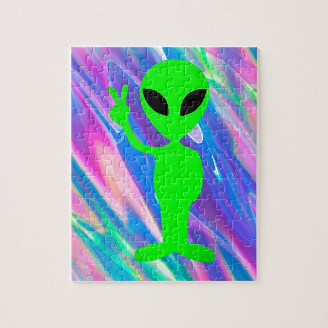 alien hologram jigsaw puzzle (Vertical)