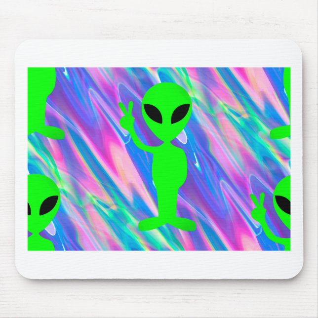 alien hologram mouse mat (Front)