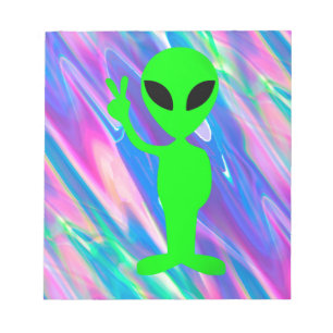 alien hologram notepad