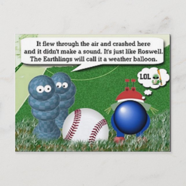 Alien humour postcard (Front)