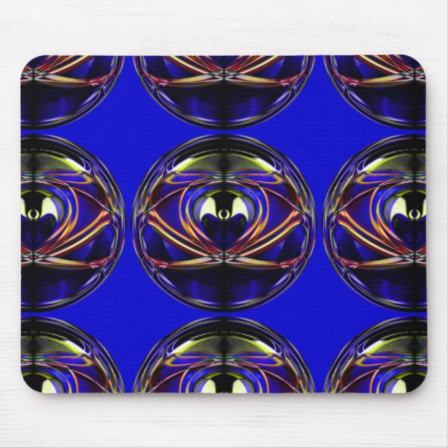 Alien-I Abstract Artistic Design Mouse Mat (Front)