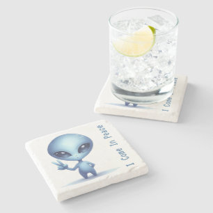 Alien – I Come In Peace Stone Coaster