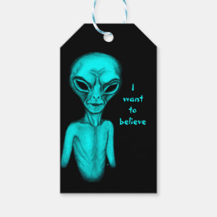 Alien , I want to believe Gift Tags