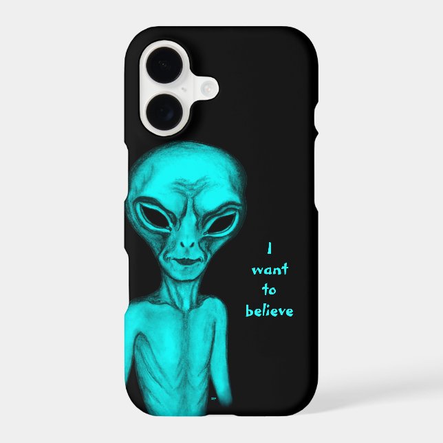 Alien , I want to believe iPhone Case (Back)