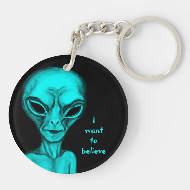 Alien , I want to believe Key Ring (Back)