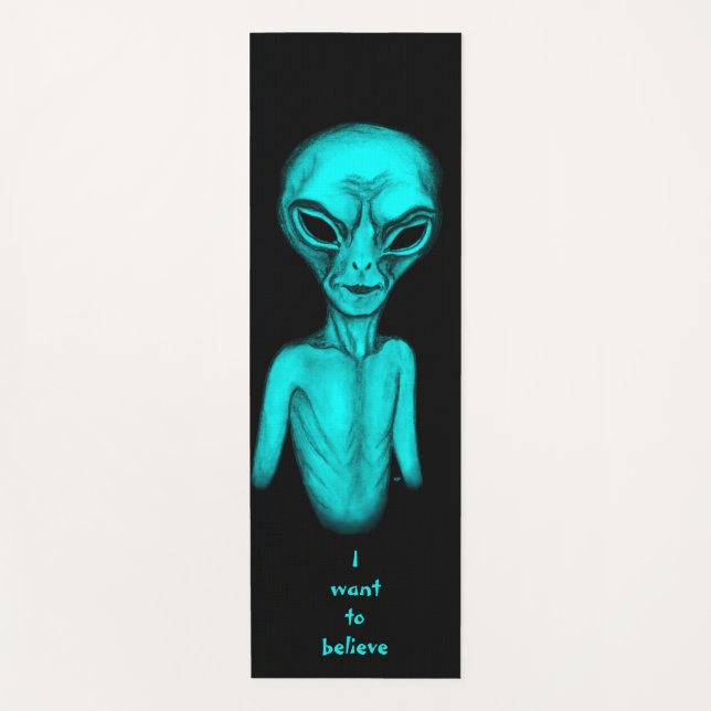 Alien , I want to believe Yoga Mat (Front)