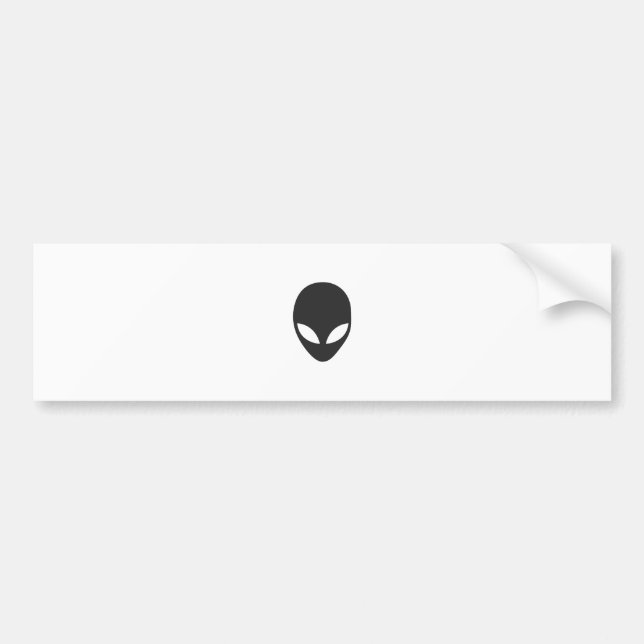 Alien Icon Bumper Sticker (Front)