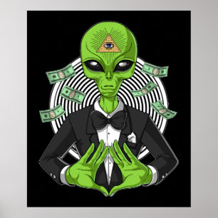 Alien Illuminati Poster