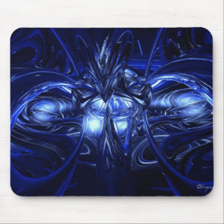 Alien in blue mouse mat
