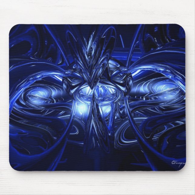Alien in blue mouse mat (Front)
