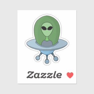 Alien in his little spaceship
