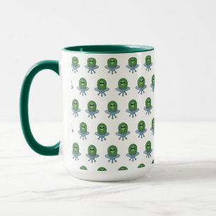 Alien in his little spaceship mug
