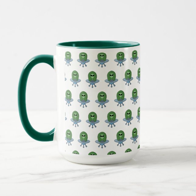 Alien in his little spaceship mug (Left)
