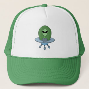 Alien in his little spaceship trucker hat
