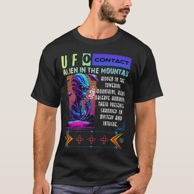Alien In The Mountains T-Shirt (Front)