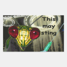 Alien Injection Sticker: "This may sting"
