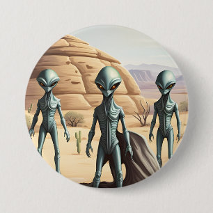 Alien Insectoids Desert 7.5 Cm Round Badge