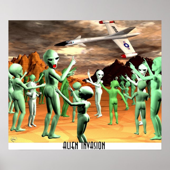 Alien Invasion1 Poster (Front)