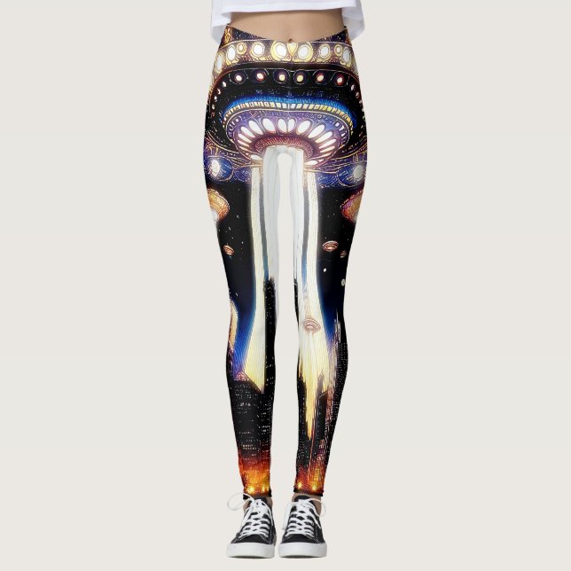 Alien Invasion 01 Leggings (Front)