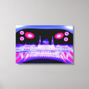 Alien invasion art canvas print