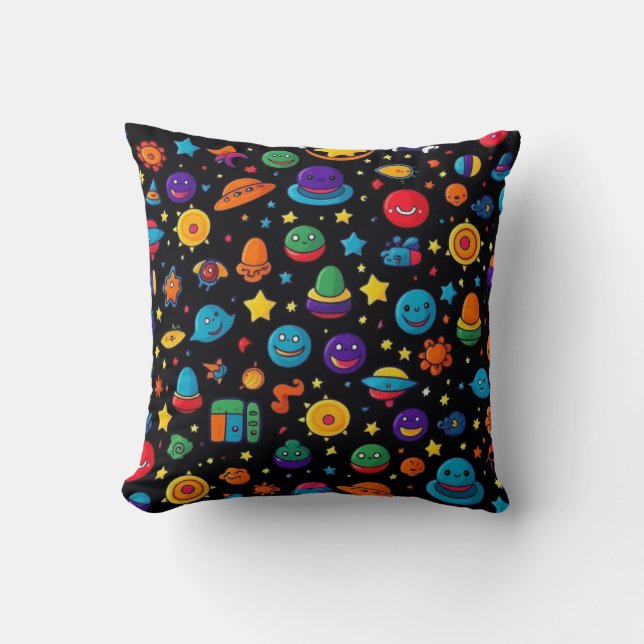 Alien Invasion Cushion (Front)