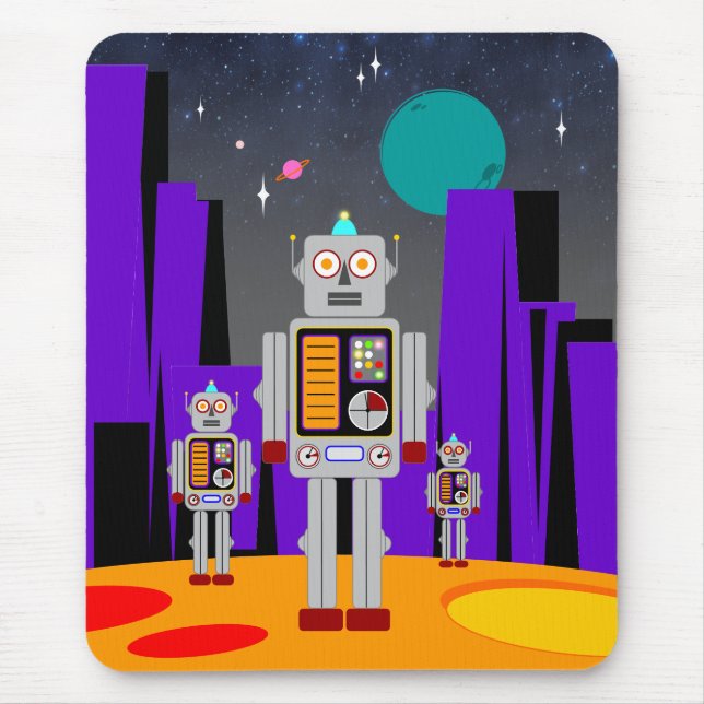 Alien Invasion Mouse Mat (Front)