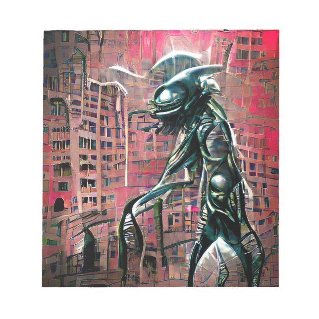 Alien Invasion Notepad (Front)