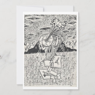 Alien Invasion, or, The Seeding, Flat Card