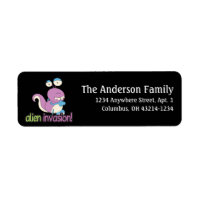 Alien Invasion Outer Space Fun Address Labels