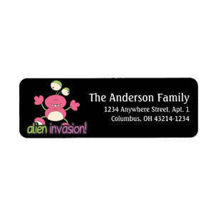 Alien Invasion Outer Space Fun Address Labels d4