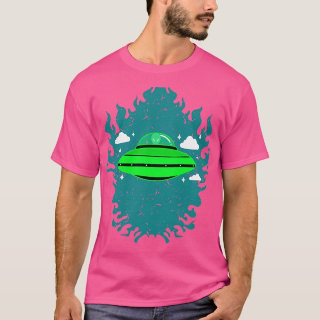 Alien Invasion Science Fiction T-Shirt (Front)