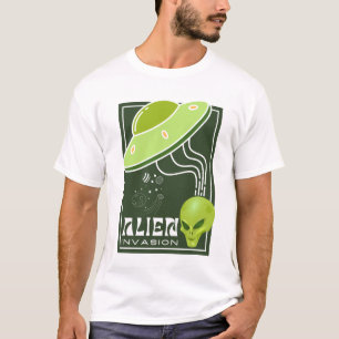 Alien Invasion UFO galaxy T-Shirt