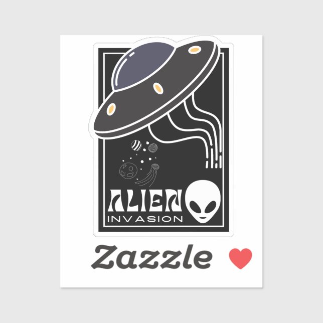 Alien Invasion UFO space galaxy (Sheet)