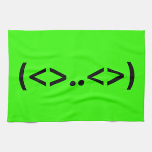 ALIEN Japanese Emoticon Tea Towel