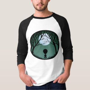 Alien Jersey Shirt Women's Alien w. Moon Shirts