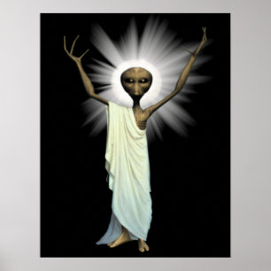 Alien Jesus Print