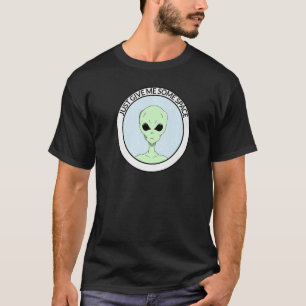 Alien Just Give Me Some Space Round T-Shirt
