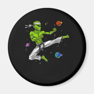 Alien Karate Martial Arts Magnet