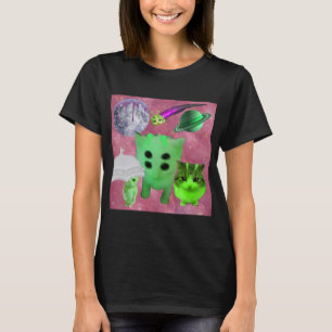 alien kitty and friends T-Shirt