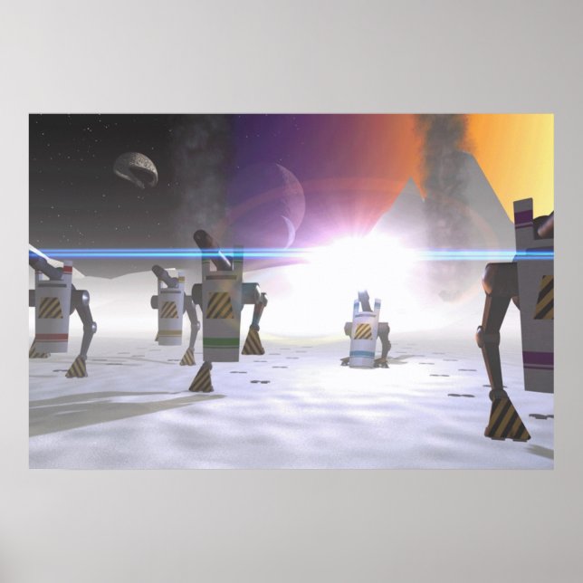 alien landing poster (Front)