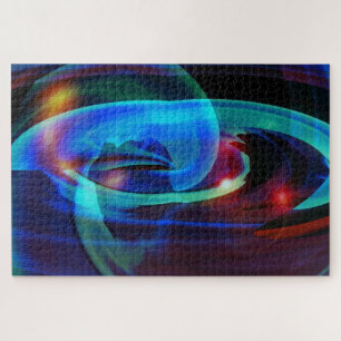 Alien Landscape Abstract Colours Jigsaw Puzzle