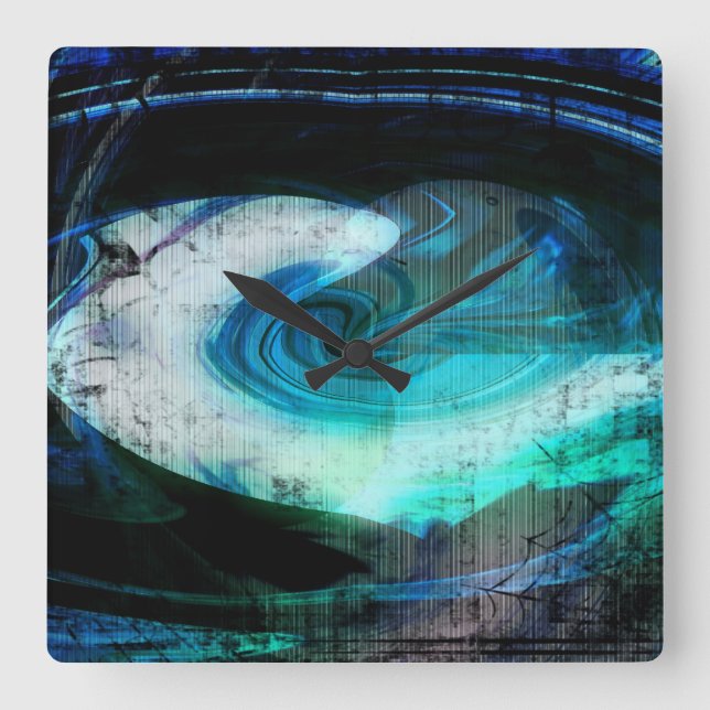 Alien Landscape Grunge Clock (Front)