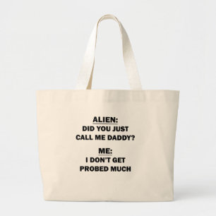 Alien Large Tote Bag