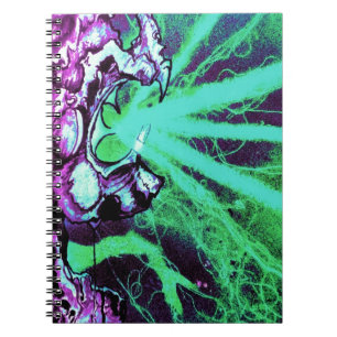 Alien Laser Eyes with Reptile Tongue Notebook