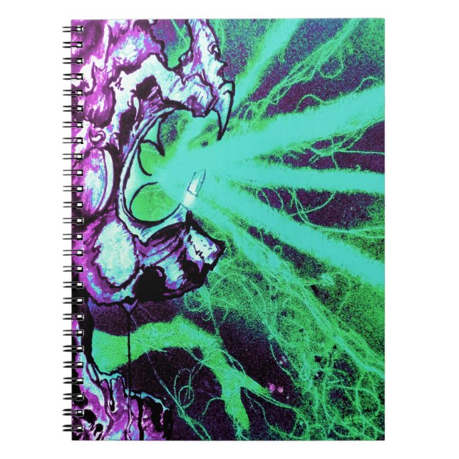 Alien Laser Eyes with Reptile Tongue Notebook (Front)