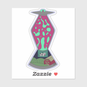 Alien Lava Lamp Sticker